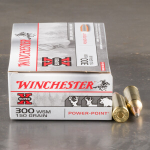 20rds - 300 WSM Winchester Super-X 150gr. Power-Point Ammo