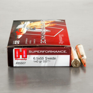 20rds - 6.5 x 55 Hornady 140gr. SST Polymer Tip Ammo