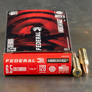 20rds – 6.5 Creedmoor Federal American Eagle 120gr. TMJ Ammo