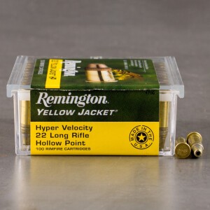 100rds - 22LR Remington Yellow Jacket 33gr. Hollow Point Ammo