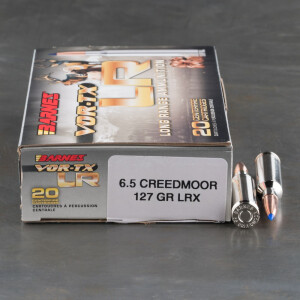 20rds - 6.5 Creedmoor Barnes VOR-TX 127gr. LRX Ammo