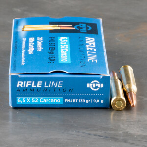 20rds - 6.5 Carcano Prvi Partizan 139gr. FMJ Ammo