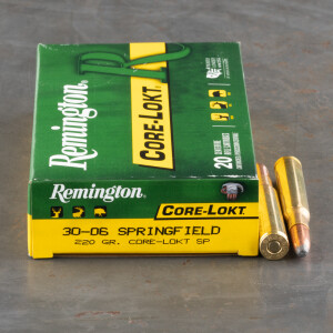 200rds – 30-06 Remington Core-Lokt 220gr. SP Ammo