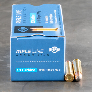 50rds - 30 Carbine Prvi Partizan 110gr. Soft Point Ammo