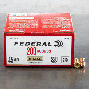 1000rds – 45 ACP Federal Champion 230gr. FMJ Ammo