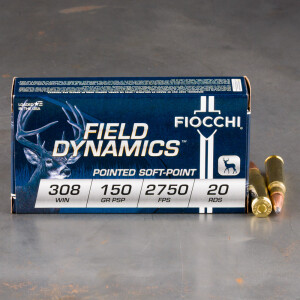 20rds - 308 Fiocchi 150gr. PSP Ammo