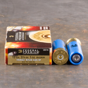 5rds - 12 Gauge Federal Tactical LE 2 3/4" 1 oz. TruBall Rifled Slug HP Ammo