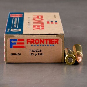 20rds – 7.62x39 Hornady Frontier 123gr. FMJ Ammo