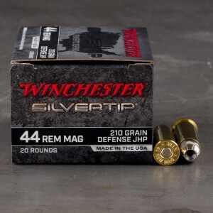 20rds – 44 Mag Winchester Silvertip 210gr. JHP Ammo