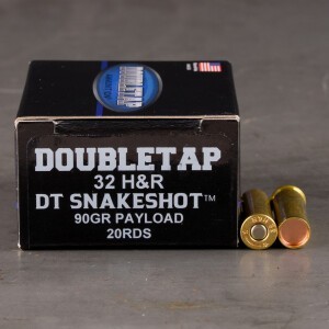 20rds – 32 H&R Magnum Doubletap SnakeShot 90gr. #9 Shot/Hardcast Wadcutter Ammo