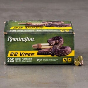 225rds – 22 LR Remington 22 Viper 36gr. Plated TC Ammo