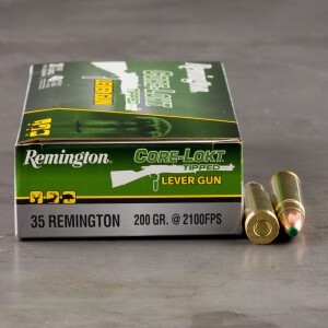 20rds – 35 Remington Remington Core-Lokt Tipped Lever Gun 200gr. Polymer Tip Ammo