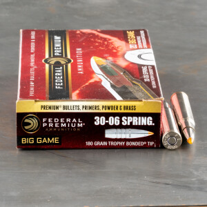 20rds - 30-06 Federal Vital-Shok 180gr. Trophy Bonded Tip Ammo