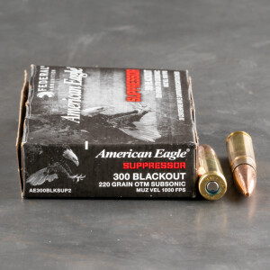 500rds – 300 AAC Blackout Federal American Eagle 220gr. OTM Subsonic Ammo
