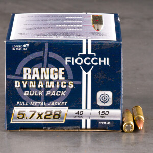 450rds – 5.7x28mm Fiocchi 40gr. FMJ Ammo