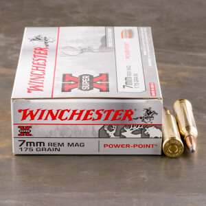 20rds - 7mm Rem. Mag. Winchester Super-X 175gr. Power Point Ammo