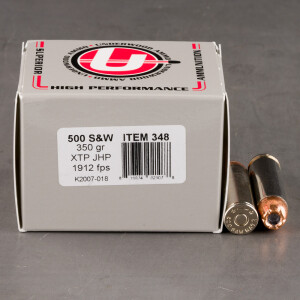 20rds – 500 S&W Underwood 350gr. XTP JHP Ammo