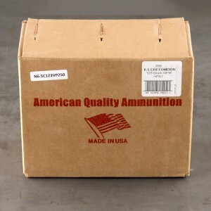 250rds – 6.5 Creedmoor American Quality Ammunition 123gr. HPBT Ammo