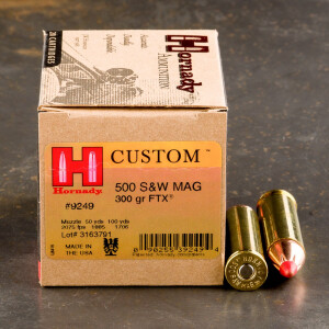 20rds - 500 S&W Hornady Evolution 300gr. SST Ammo