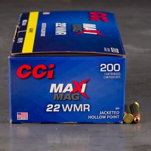 200rds – 22 WMR CCI Maxi-Mag MeatEater Edition 40gr. JHP Ammo