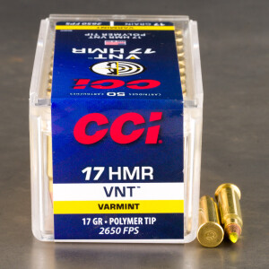 50rds – 17 HMR CCI 17gr. VNT Ammo