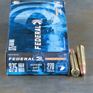 20rds – 375 H&H Mag Federal Power-Shok 270gr. Soft Point Ammo