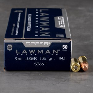 1000rds – 9mm Speer Lawman 135gr. TMJ Ammo