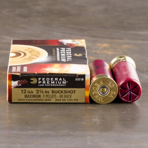 5rds - 12 Ga. Federal LE Tactical Full Power 9 pell. 00 Buck 2 3/4 5rds - 12 Ga. Federal LE Tactical Full Power 9 pell. 00 Buck 2 3/4
