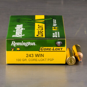 200rds – 243 Win Remington Coke-Lokt 100gr. PSP Ammo