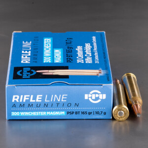 20rds – 300 Win Mag Prvi Partizan 165gr. PSP BT Ammo
