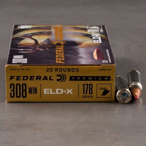 20rds – 308 Win Federal 178gr. ELD-X Ammo