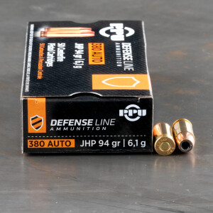 50rds - 380 Auto PRVI Partizan 94gr. JHP Ammo 50rds - 380 Auto PRVI Partizan 94gr. JHP Ammo