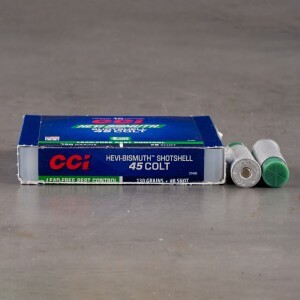 10rds – 45 Long Colt CCI Pest Control Shotshell 130gr. #8 Bismuth Shot Ammo