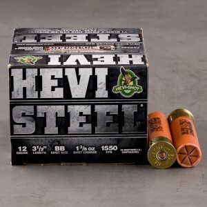 25rds – 12 Gauge Hevi-Steel 3-1/2" 1-3/8oz. BB Steel Shot Ammo
