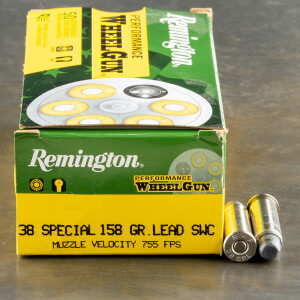 500rds – 38 Special Remington Performance WheelGun 158gr. LSWC Ammo