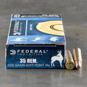 20rds – 35 Rem Federal Power-Shok 200gr. SP RN Ammo
