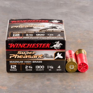 25rds - 12 Gauge Winchester Super Pheasant 2 3/4" 1 3/8oz. #4 Shot