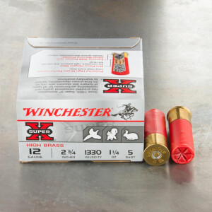 25rds – 12 Gauge Winchester Upland & Small Game 2-3/4" 1-1/4 oz. #5 Shot Ammo 