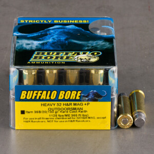 20rds - 32 H&R +P Heavy Buffalo Bore 130gr. Hardcast Keith Ammo