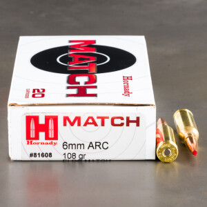 200rds – 6mm ARC Hornady Match 108gr. ELD Match Ammo