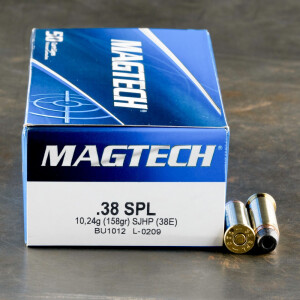 50rds - 38 Special Magtech 158gr. SJHP Ammo