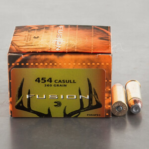 20rds - 454 Casull Federal Fusion 260gr. SP Ammo