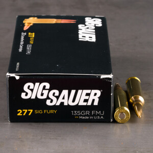 20rds – 277 Fury Sig Sauer Elite Ball 135gr. FMJ Ammo