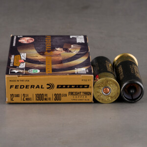 50rds – 12 Gauge Federal Freight Train Copper 2-3/4" 300gr Sabot Slug Ammo