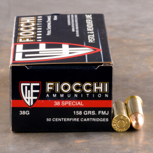 50rds - 38 Special Fiocchi 158gr. Full Metal Jacket Ammo