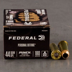 20rds – 44 Special Federal Punch 180gr. JHP Ammo