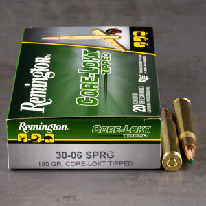 200rds – 30-06 Remington Core-Lokt Tipped 180gr. Polymer Tip Ammo