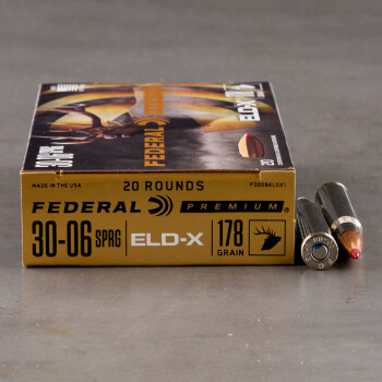 20rds – 30-06 Federal 178gr. ELD-X Ammo
