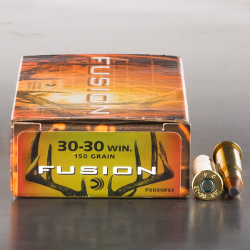 20rds - 30-30 Federal Fusion 150gr. Flat Nose SP Ammo