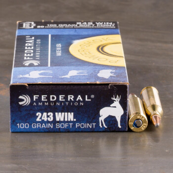 200rds – 243 Win Federal Power-Shok 100gr. SP Ammo